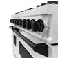 ZLINE Autograph Edition 48 in. 6.7 cu. ft. Classic Double Oven Dual Fuel Range with 8 Burner Gas Cooktop in Stainless Steel and Matte Black Accents, Open Box-Great Condition