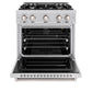 ZLINE 30 in. 4.2 cu. ft. Classic Gas Range with 4 Burner Cooktop and Convection Gas Oven in Stainless Steel, Open Box-Great Condition