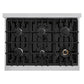 ZLINE 36 in. Classic Gas Rangetop with 6 Burners and Porcelain Cooktop in Stainless Steel, Open Box-Great Condition