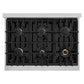 ZLINE 36 in. Classic Gas Rangetop with 6 Burners and Porcelain Cooktop in Stainless Steel, Open Box-Good Condition