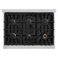 ZLINE 36 in. 5.2 cu. ft. Classic Gas Range with 6 Burner Cooktop and Convection Gas Oven in Stainless Steel, Open Box-Great Condition