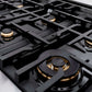 ZLINE Autograph Edition 48 in. 6.7 cu. ft. Classic Double Oven Gas Range with 8 Burner Cooktop in Stainless Steel and Matte Black Accents, Open Box-Good Condition