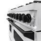 ZLINE Autograph Edition 48 in. 6.7 cu. ft. Classic Double Oven Gas Range with 8 Burner Cooktop in Stainless Steel and Matte Black Accents, Open Box-Great Condition