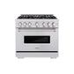 ZLINE 36 in. 5.2 cu. ft. Classic Dual Fuel Range with 6 Burner DuoPro™ Cooktop and Electric Convection Oven in Stainless Steel, Open Box-Good Condition