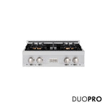 ZLINE 30 in. Classic Gas Rangetop with 4 Burner DuoPro™ Cooktop in Stainless Steel, Open Box-Good Condition