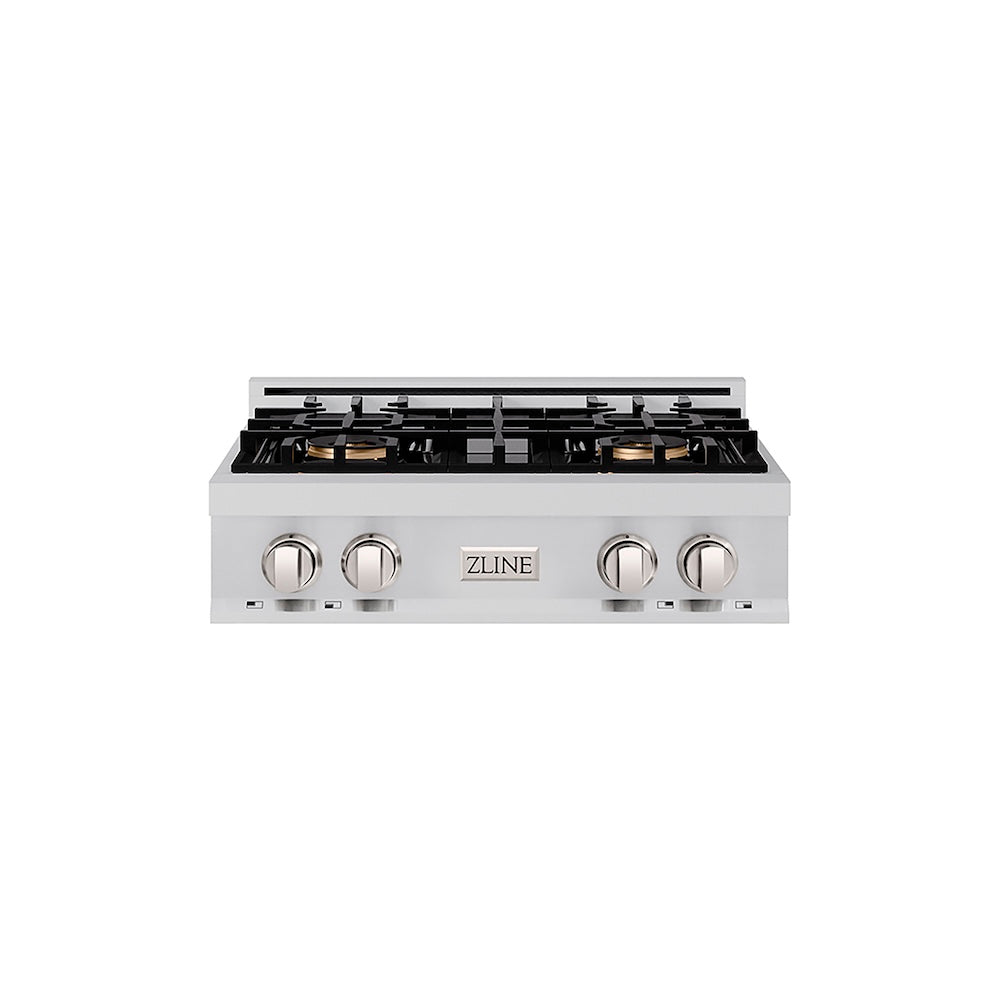ZLINE 30 in. Classic Gas Rangetop with 4 Burner DuoPro™ Cooktop in Stainless Steel, Open Box-Good Condition