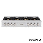 ZLINE 48 in. Classic Gas Rangetop with 8 Burner DuoPro™ Cooktop in Stainless Steel, Open Box-Good Condition