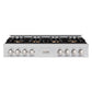 ZLINE 48 in. Classic Gas Rangetop with 8 Burner DuoPro™ Cooktop in Stainless Steel (PCRT48) front.