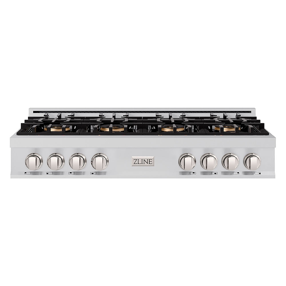 ZLINE 48 in. Classic Gas Rangetop with 8 Burner DuoPro™ Cooktop in Stainless Steel, Open Box-Good Condition