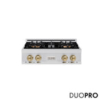 ZLINE Autograph Edition 30 in. Classic Gas Rangetop with 4 Burner DuoPro™ Cooktop in Stainless Steel and Champagne Bronze Accents, Open Box-Good Condition