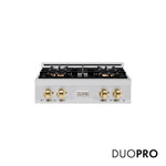 ZLINE Autograph Edition 30 in. Classic Gas Rangetop with 4 Burner DuoPro™ Cooktop in Stainless Steel and Polished Gold Accents, Open Box-Good Condition