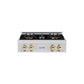 ZLINE Autograph Edition 30 in. Classic Gas Rangetop with 4 Burner DuoPro™ Cooktop in Stainless Steel and Polished Gold Accents, Open Box-Good Condition