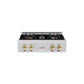 ZLINE Autograph Edition 30 in. Classic Gas Rangetop with 4 Burner DuoPro™ Cooktop in Stainless Steel and Polished Gold Accents (PCRTZ-30-G) front.