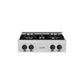 ZLINE Autograph Edition 30 in. Classic Gas Rangetop with 4 Burner DuoPro™ Cooktop in Stainless Steel and Matte Black Accents, Open Box-Great Condition