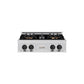 ZLINE Autograph Edition 30 in. Classic Gas Rangetop with 4 Burner DuoPro™ Cooktop in Stainless Steel and Matte Black Accents, Open Box-Good Condition