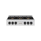 ZLINE Autograph Edition 36 in. Classic Gas Rangetop with 6 Burner DuoPro™ Cooktop in Stainless Steel and Matte Black Accents, Open Box-Great Condition
