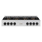 ZLINE Autograph Edition 48 in. Classic Gas Rangetop with 8 Burner DuoPro™ Cooktop in Stainless Steel and Matte Black Accents, Open Box-Great Condition