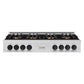 ZLINE Autograph Edition 48 in. Classic Gas Rangetop with 8 Burner DuoPro™ Cooktop in Stainless Steel and Matte Black Accents, Open Box-Good Condition