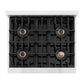 ZLINE 30 in. 4.2 cu. ft. Classic Gas Range with 4 Burner DuoPro™ Cooktop and Convection Gas Oven in Stainless Steel (PCGR30)