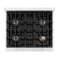 ZLINE 30 in. 4.2 cu. ft. Classic Gas Range with 4 Burner DuoPro™ Cooktop and Convection Gas Oven in Stainless Steel, Open Box-Great Condition