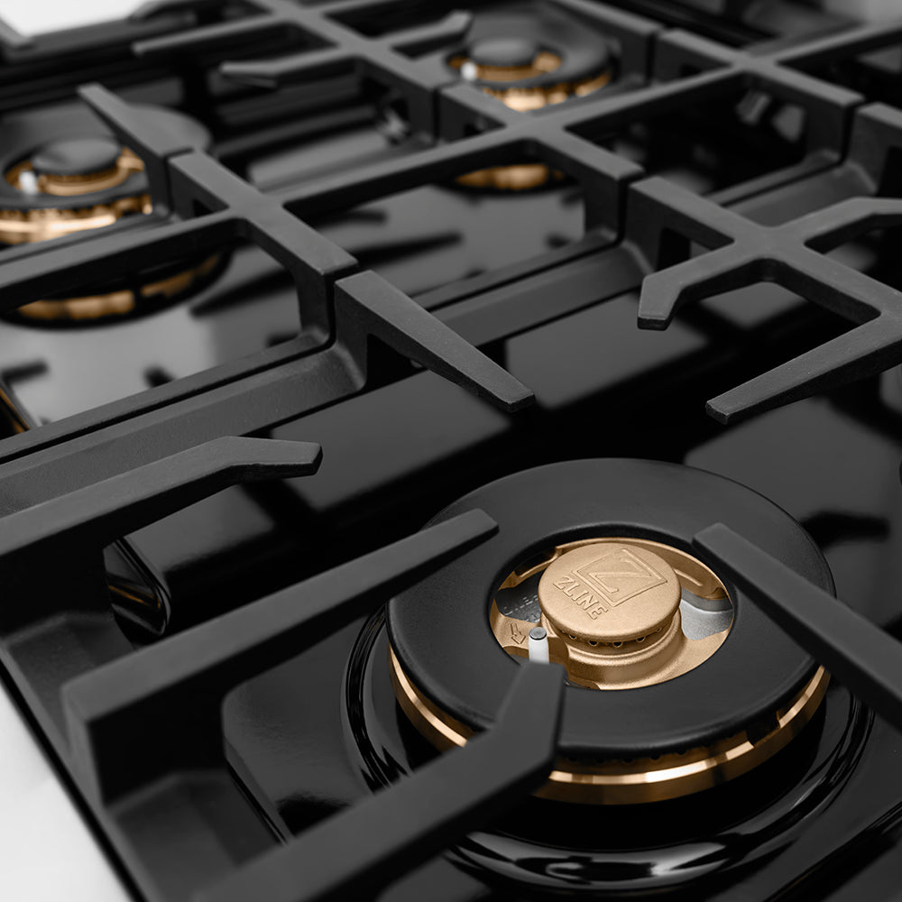 ZLINE 30 in. 4.2 cu. ft. Classic Gas Range with 4 Burner DuoPro™ Cooktop and Convection Gas Oven in Stainless Steel, Open Box-Great Condition