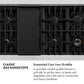 ZLINE 48 in. Classic Gas Rangetop with 8 Burners and Porcelain Cooktop in Satin Stainless Steel, Open Box-Good Condition