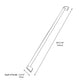 ZLINE Autograph Edition Column Refrigeration Helix Handle (Set of 1) in Polished Nickel (RCHZ-K-PN) dimensional diagram.