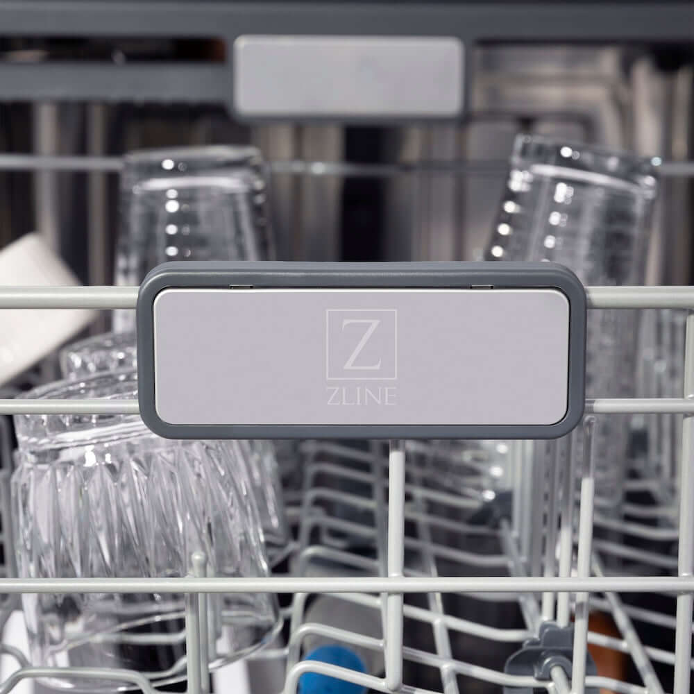 ZLINE 24 in. Monument Series 3rd Rack Top Touch Control Dishwasher with Stainless Steel Tub, 45dBa, Open Box-Excellent Condition