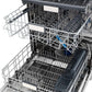ZLINE 24 in. Monument Series 3rd Rack Top Touch Control Dishwasher in Oil Rubbed Bronze with Stainless Steel Tub, 45dBa (DWMT-ORB-24) adjustable dish racks.