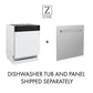 ZLINE Autograph Edition 18 in. Tallac Series 3rd Rack Top Control Built-In Dishwasher in Stainless Steel with Matte Black Handle, 51dBa (DWVZ-304-18-MB) 