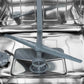 ZLINE Autograph Edition 18 in. Tallac Series 3rd Rack Top Control Built-In Dishwasher in Black Stainless Steel with Polished Gold Handle, 51dBa (DWVZ-BS-18-G) spray arms inside stainless steel tub.