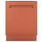 ZLINE 24 in. Tallac Series 3rd Rack Tall Tub Dishwasher in Copper with Stainless Steel Tub, 51dBa (DWV-C-24) 