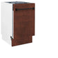 ZLINE 18 in. Tallac Series 3rd Rack Top Control Built-In Dishwasher in Hand Hammered Copper with Stainless Steel Tub, 51dBa (DWV-HH-18) front, closed.