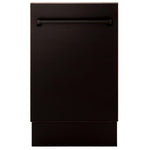 ZLINE 18 in. Tallac Series 3rd Rack Top Control Built-In Dishwasher in Oil Rubbed Bronze with Stainless Steel Tub, 51dBa (DWV-ORB-18) 