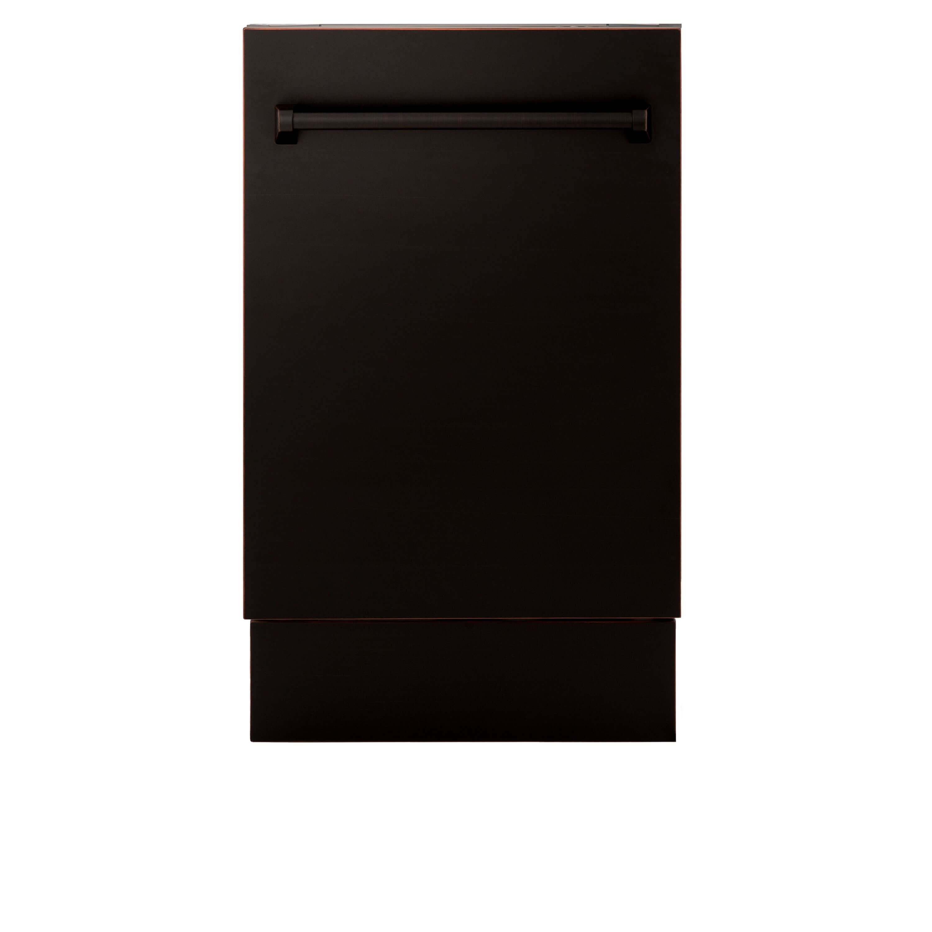 ZLINE 18 in. Tallac Series 3rd Rack Top Control Dishwasher in a Stainless Steel Tub with Oil-Rubbed Bronze Panel, 51dBa (DWV-ORB-18)