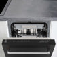 ZLINE 18 in. Tallac Series 3rd Rack Top Control Built-In Dishwasher in Black Matte with Stainless Steel Tub, 51dBa (DWV-BLM-18) built-in to cabinets in a luxury kitchen.