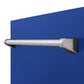 ZLINE 24 in. Tallac Series 3rd Rack Tall Tub Dishwasher in Blue Matte with Stainless Steel Tub, 51dBa (DWV-BM-24) close-up, handle.