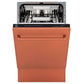 ZLINE 18 in. Tallac Series 3rd Rack Top Control Built-In Dishwasher in Copper with Stainless Steel Tub, 51dBa (DWV-C-18) 