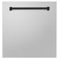 ZLINE Autograph Edition 24 in. Monument Dishwasher Panel with Color Options and Matte Black Handle (DPMTZ-24-MB)