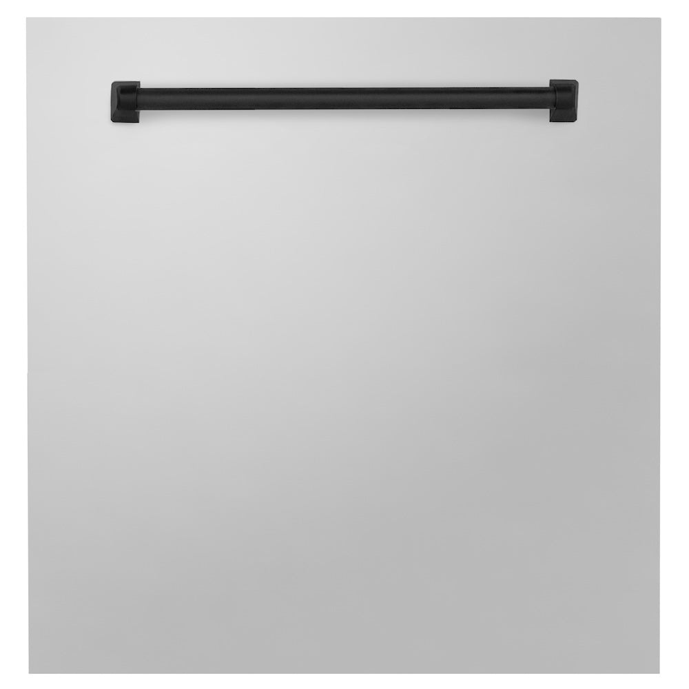 ZLINE Autograph Edition 24 in. Monument Dishwasher Panel with Color Options and Matte Black Handle (DPMTZ-24-MB)