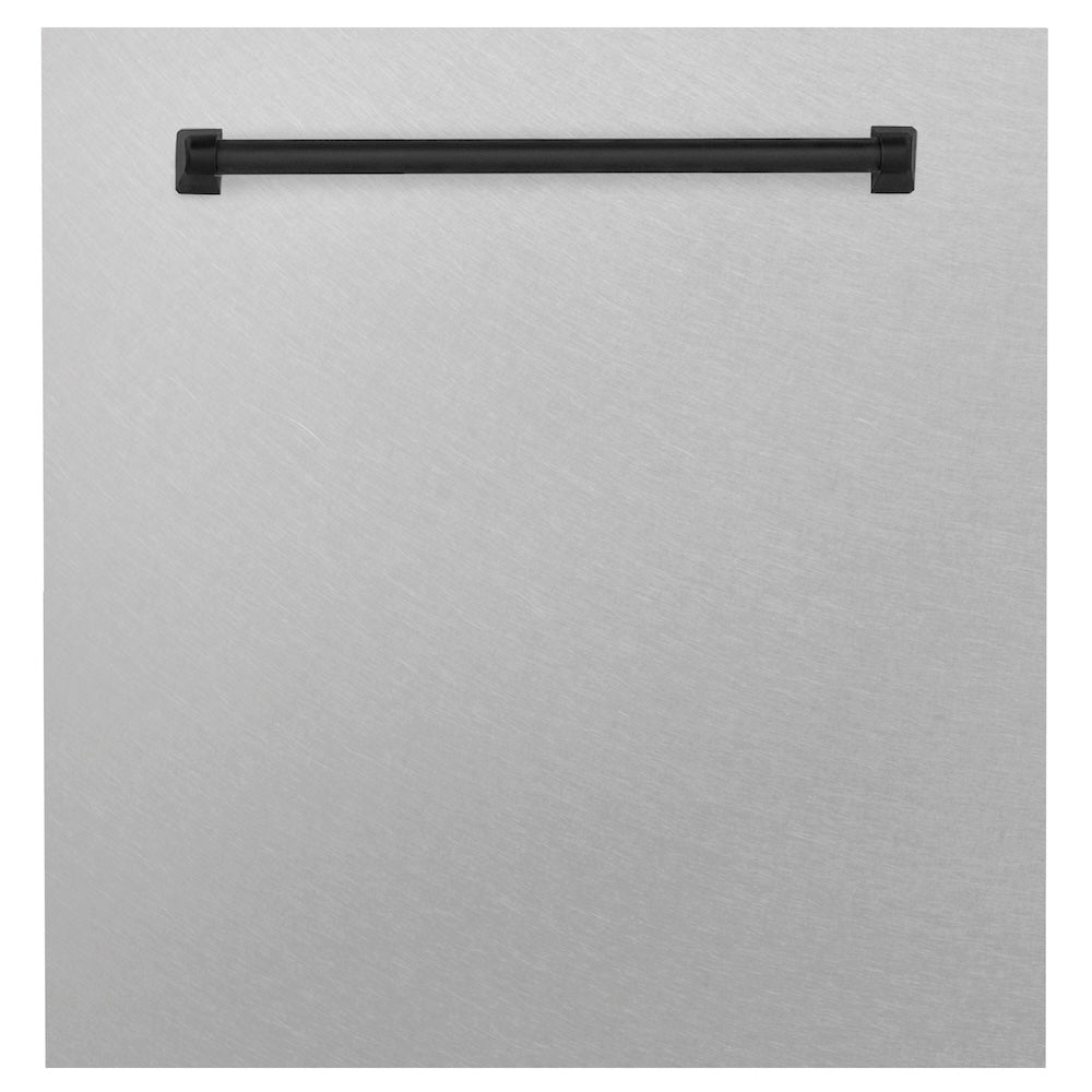 ZLINE Autograph Edition 24 in. Monument Dishwasher Panel with Matte Black Handle (DPMTZ-24-MB)