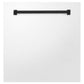 ZLINE Autograph Edition 24 in. Monument Dishwasher Panel with Color Options and Matte Black Handle (DPMTZ-24-MB)