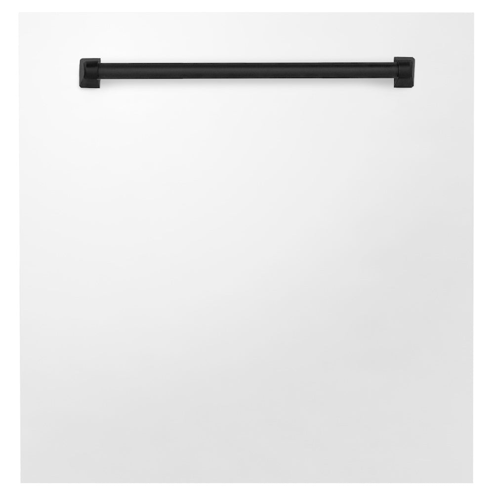 ZLINE Autograph Edition 24 in. Monument Dishwasher Panel with Color Options and Matte Black Handle (DPMTZ-24-MB)