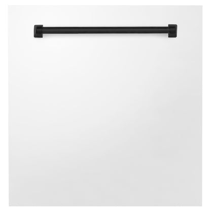 ZLINE Autograph Edition 24 in. Monument Dishwasher Panel with Color Options and Matte Black Handle (DPMTZ-24-MB)