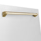 ZLINE Autograph Edition 24 in. Monument Dishwasher Panel with Color Options and Polished Gold Handle (DPMTZ-24-G)