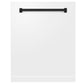 ZLINE Autograph Edition 24 in. Monument Dishwasher Panel with Color Options and Matte Black Handle (DPMTZ-24-MB)