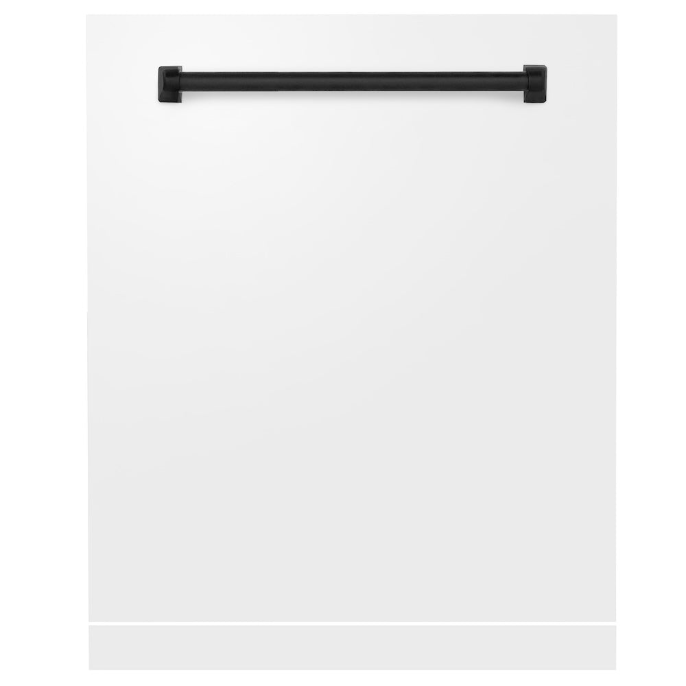 ZLINE Autograph Edition 24 in. Monument Dishwasher Panel with Color Options and Matte Black Handle (DPMTZ-24-MB)
