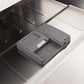 ZLINE 24 in. Panel Ready Top Control Built-In Dishwasher with Stainless Steel Tub, 52dBa (DW7713-24) Detergent dispenser inside ZLINE dishwasher.