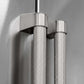 ZLINE 36 in. Freestanding French Door Refrigerator Helix Handles (Set of 4) in Stainless Steel (RFMHZ-36-K-ST)