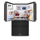 ZLINE 36 in. 21.6 cu. ft. Counter-Depth French Door Refrigerator with Water and Ice Dispenser in Fingerprint-Resistant Black Stainless Steel, Open Box-Good Condition